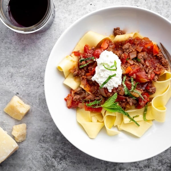 Easy Lamb Ragu with Fresh Mint & Ricotta | From Scratch Fast