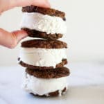 You'd never know that these chocolate coconut ice cream sandwiches are vegan and gluten-free!