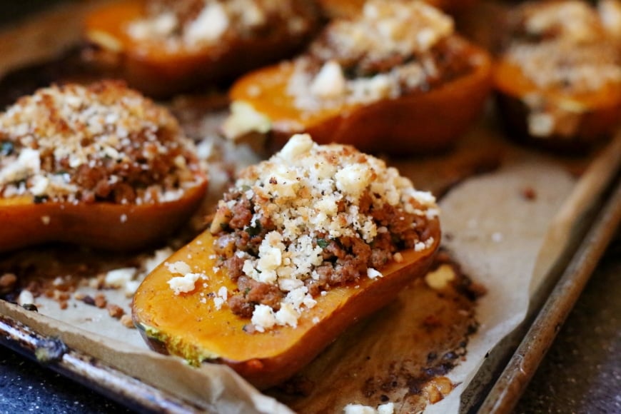 moroccan lamb stuffed squash