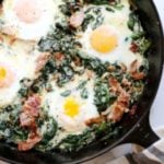 Simple Baked Eggs Recipe: Spinach Baked Eggs | From Scratch Fast ...