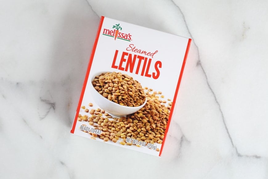 Steamed lentils