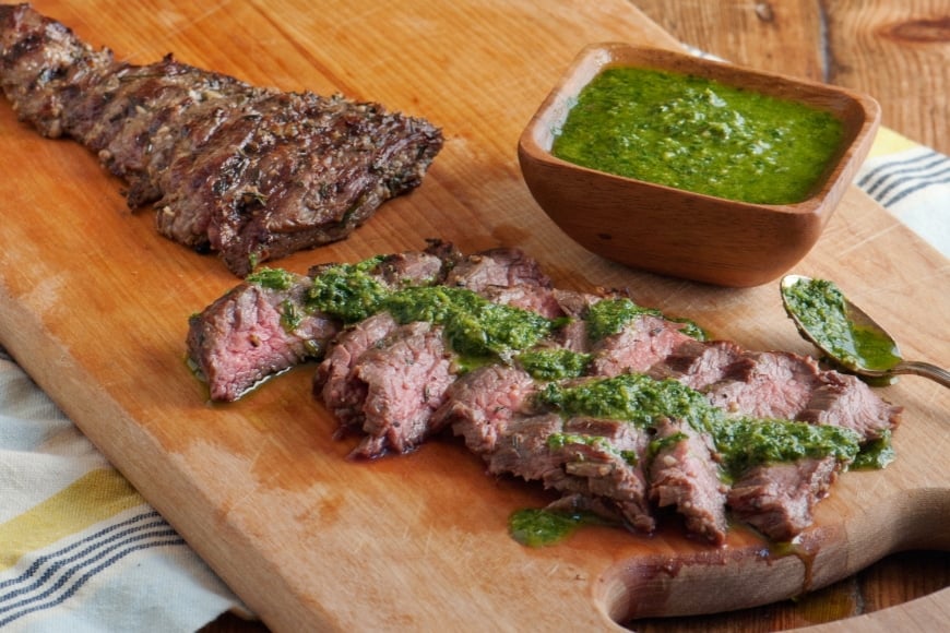 Unique BBQ Meals - Tuscan Grilled Skirt Steak