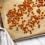 Roasted chickpeas to serve with chickpea waffles