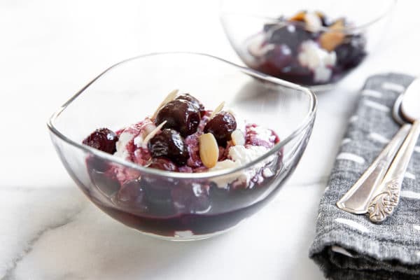 Cherries in Port with Sweet Ricotta | From Scratch Fast