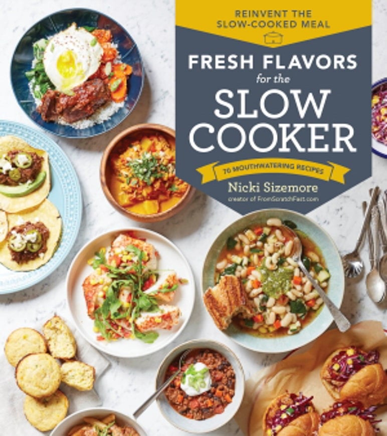 Fresh Flavors for the Slow Cooker book cover. 