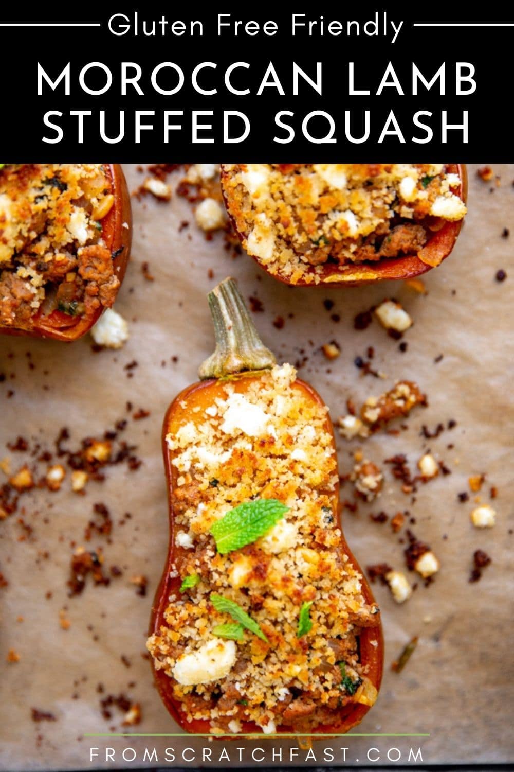 Moroccan Lamb Stuffed Squash Recipe (Gluten Free) | From Scratch Fast