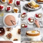 A grid of gluten free Christmas desserts.