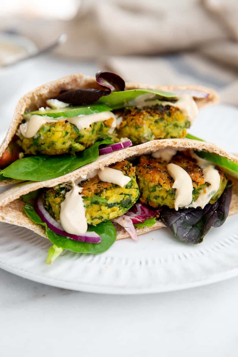 Quick & Healthy PanFried Falafel with Tahini Sauce From Scratch Fast