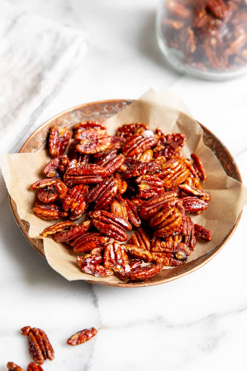 Best Candied Maple Pecans (4 ingredients!) From Scratch Fast