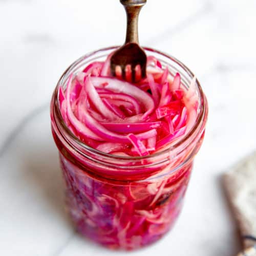 BEST Quick Pickled Red Onions | From Scratch Fast