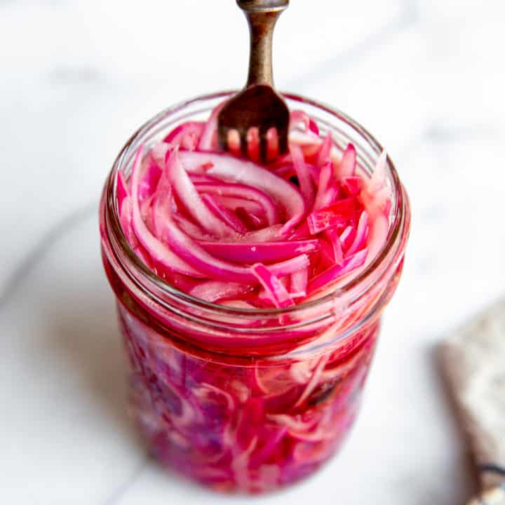 BEST Quick Pickled Red Onions | From Scratch Fast