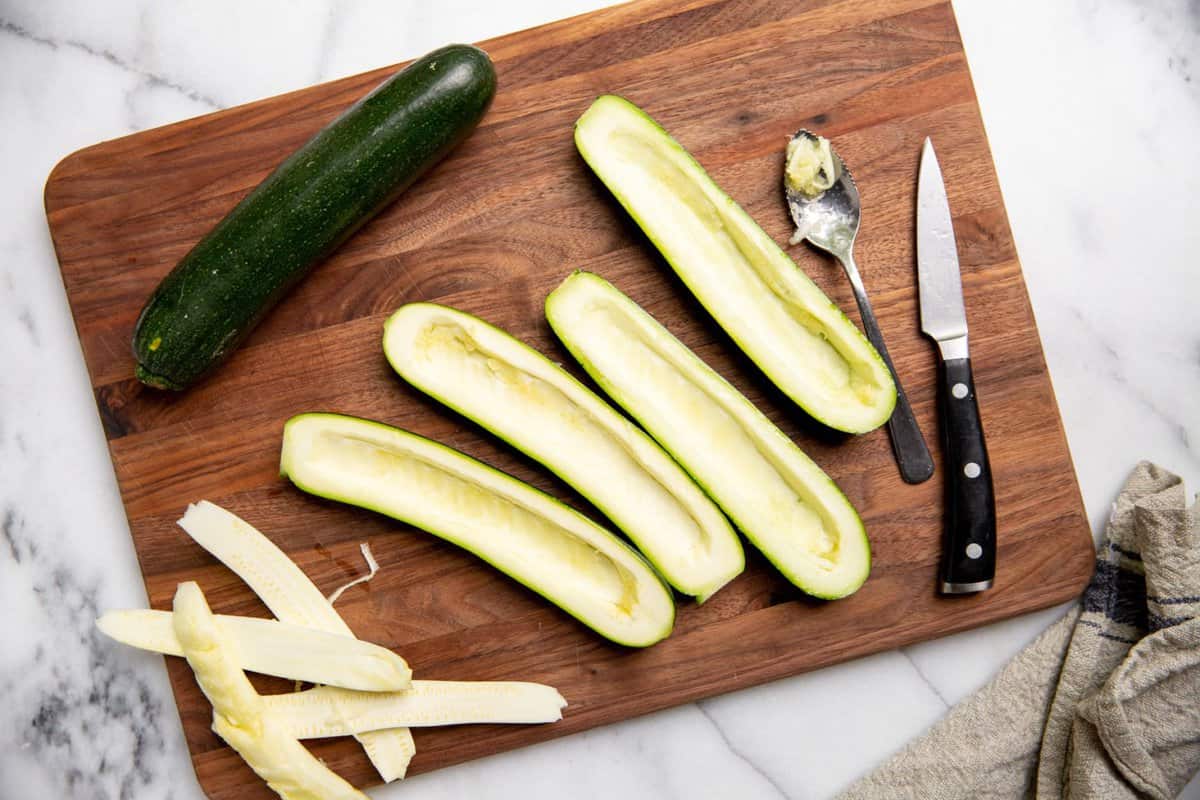 Vegetarian Stuffed Zucchini Boats (Gluten Free!) | From Scratch Fast