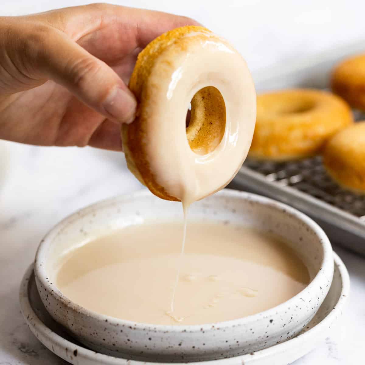 Maple Donuts with Maple Glaze - Olives + Thyme