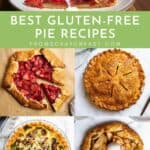 Several different gluten free pies.